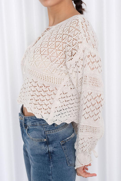 Knit Sweater With Openwork K1546