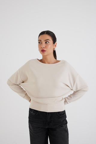 Round Neck Basic Sweatshirt S10513