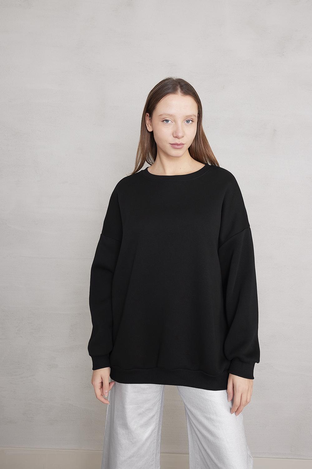 Round Neck Basic Oversize Sweatshirt S10467