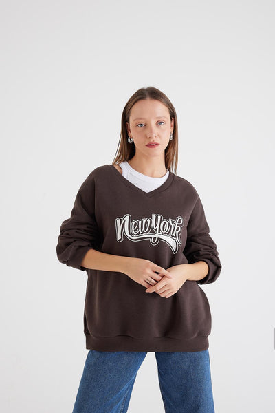 Sweatshirt With Printed S1157