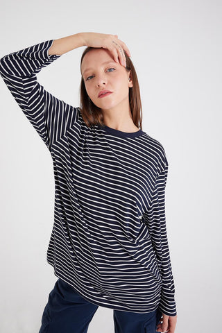 Long Sleeve T-shirt With Striped S13400