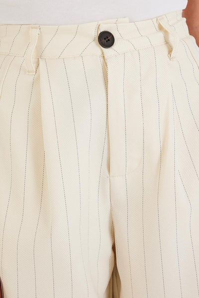 High Waist Trousers With Striped PN14167
