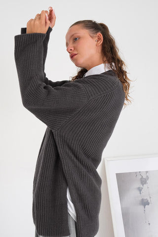 High Neck Knit Sweater K3243