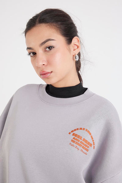 Sweatshirt With Printed S1491