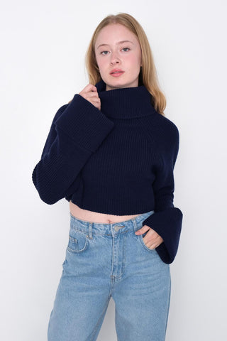 Crop Knit Sweater K3259