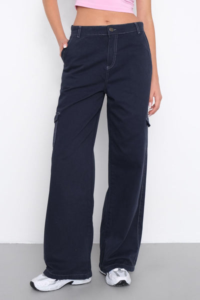 High Waist With Cargo Trousers PN10030