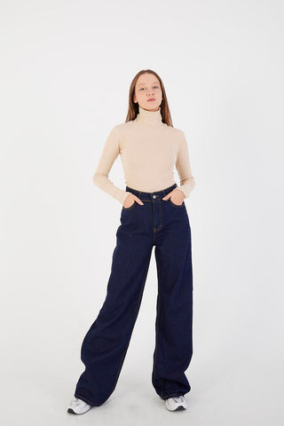 High Waist Trousers With Wide Leg PN1071-1