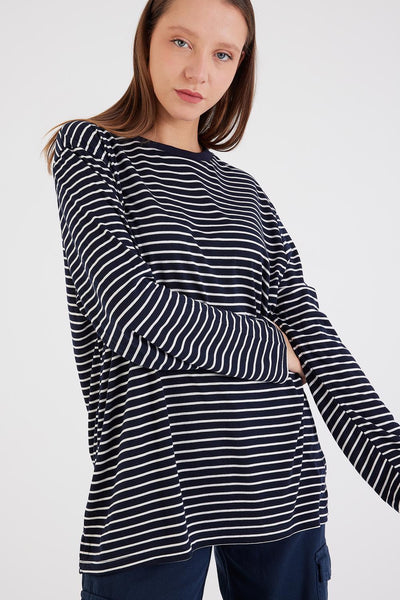 Long Sleeve T-shirt With Striped S13400