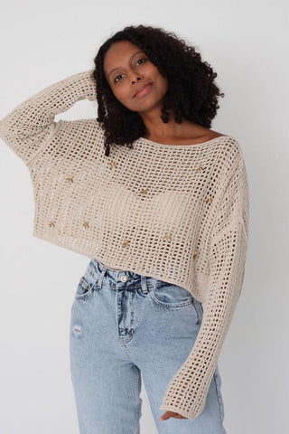 Knit With Openwork T3850