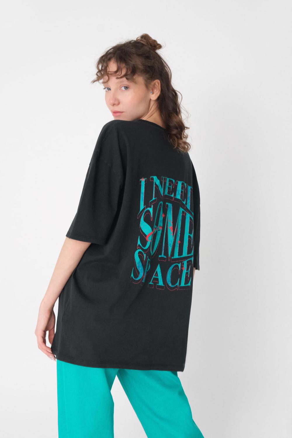 Round Neck Oversize T-shirt With Print P10043