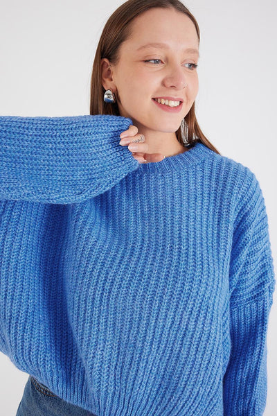 Round Neck Knit Sweater K3579