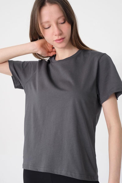 Basic T-shirt With Round Neck 1410