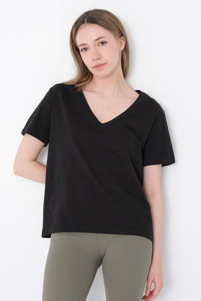 V-Neck T-shirt With Short Sleeve P1409