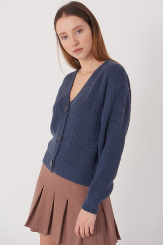 Knit Cardigan with Buttons H3060
