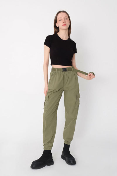 Cargo Trousers With Belt PN5031